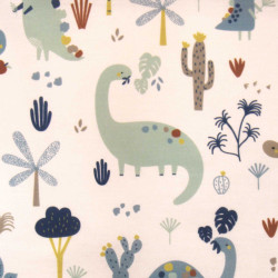 Printed Cotton NEOGRRR White / Blue Multicolored